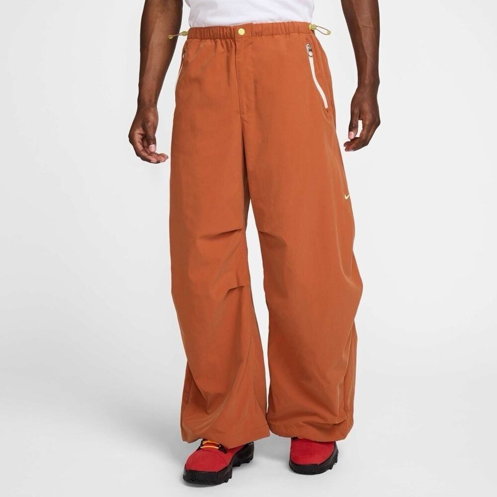 Nike Project FROG Parachute Pants Dark Russet/ Lemon Large Men HJ3288-246 NWT